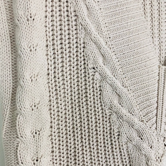 Pistola Revolve Kiran oversized sweater vest in ecru  color. Size Large. - Picture 6 of 9